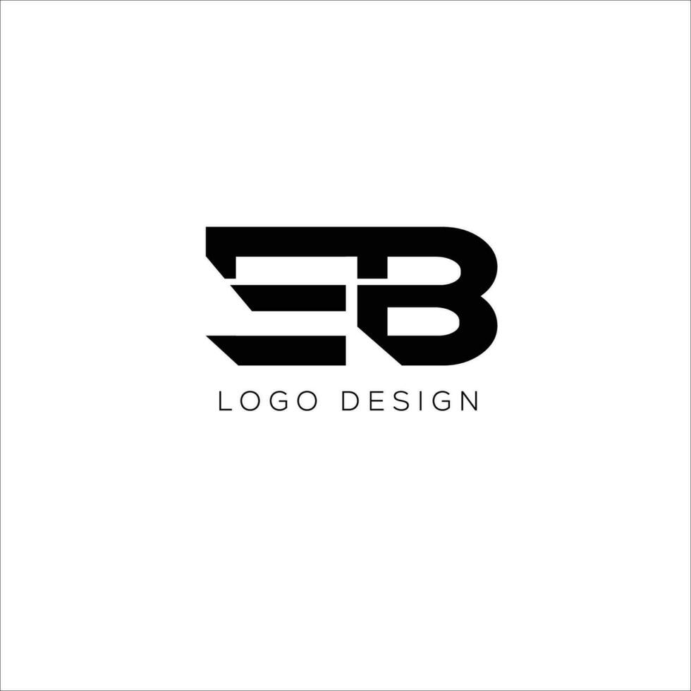 eb första brev logotyp design vektor