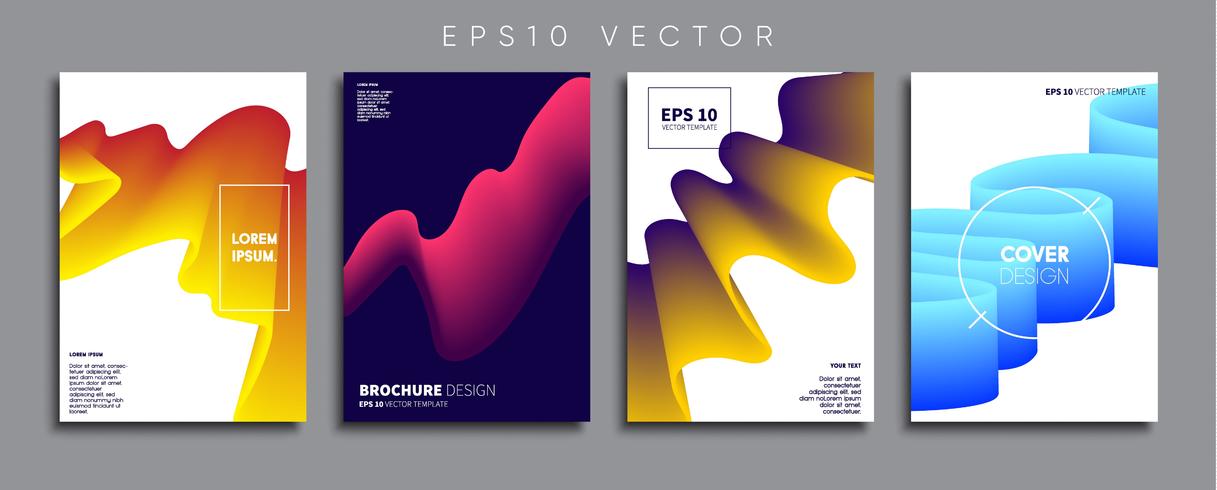 Minimale Vector-Cover-Designs. Zukünftige Plakatschablone. vektor