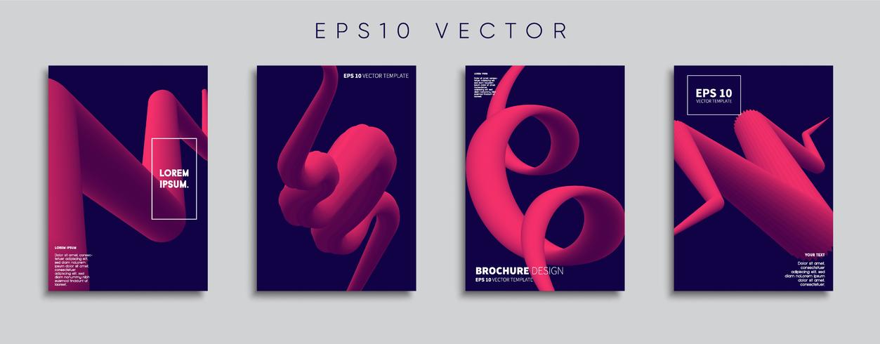 Minimale Vector-Cover-Designs. Zukünftige Plakatschablone. vektor