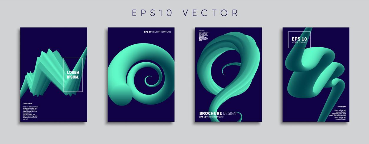 Minimale Vector-Cover-Designs. Zukünftige Plakatschablone. vektor