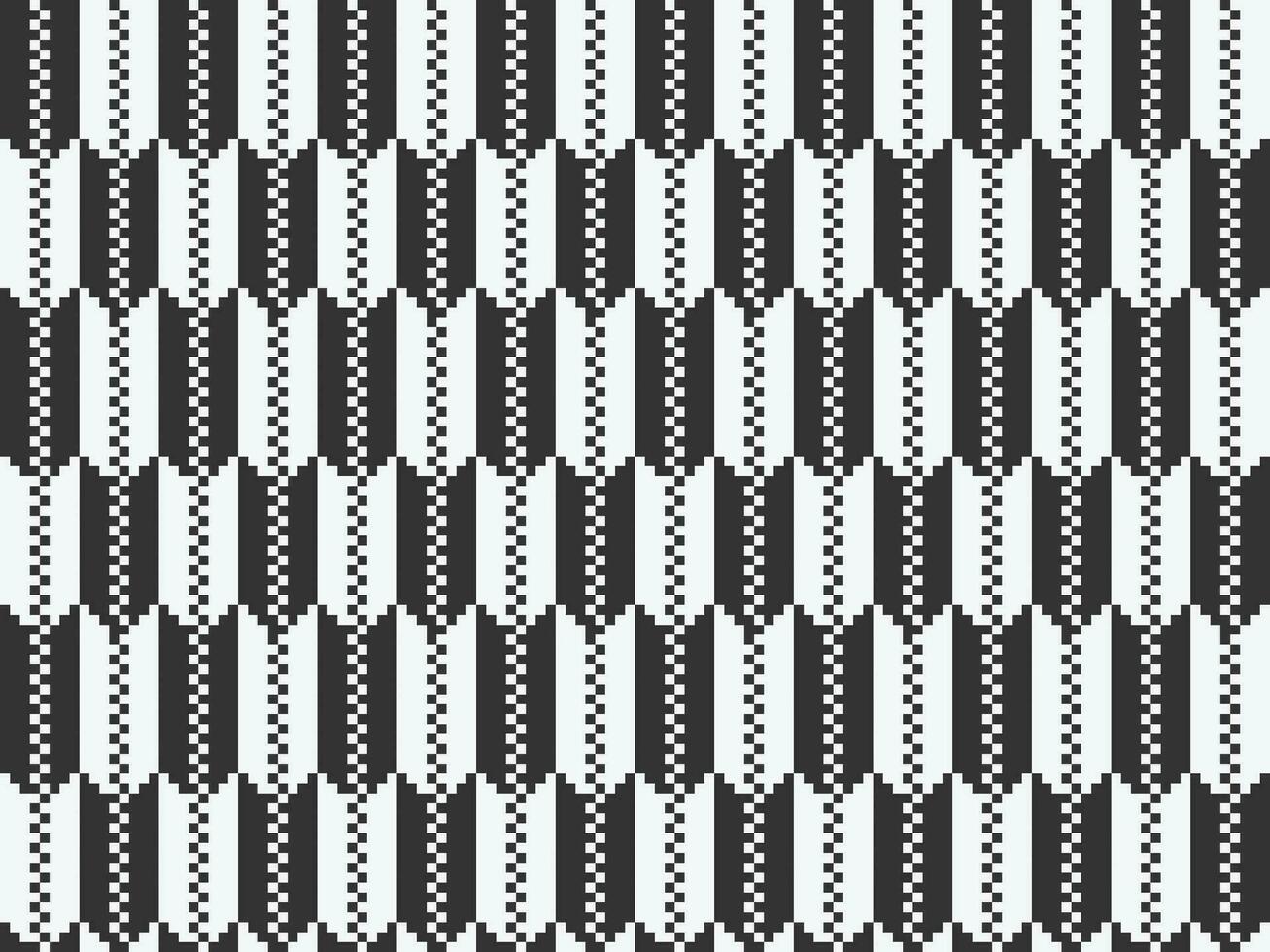 svart och vit mönster bakgrund i pixel konst stil vektor
