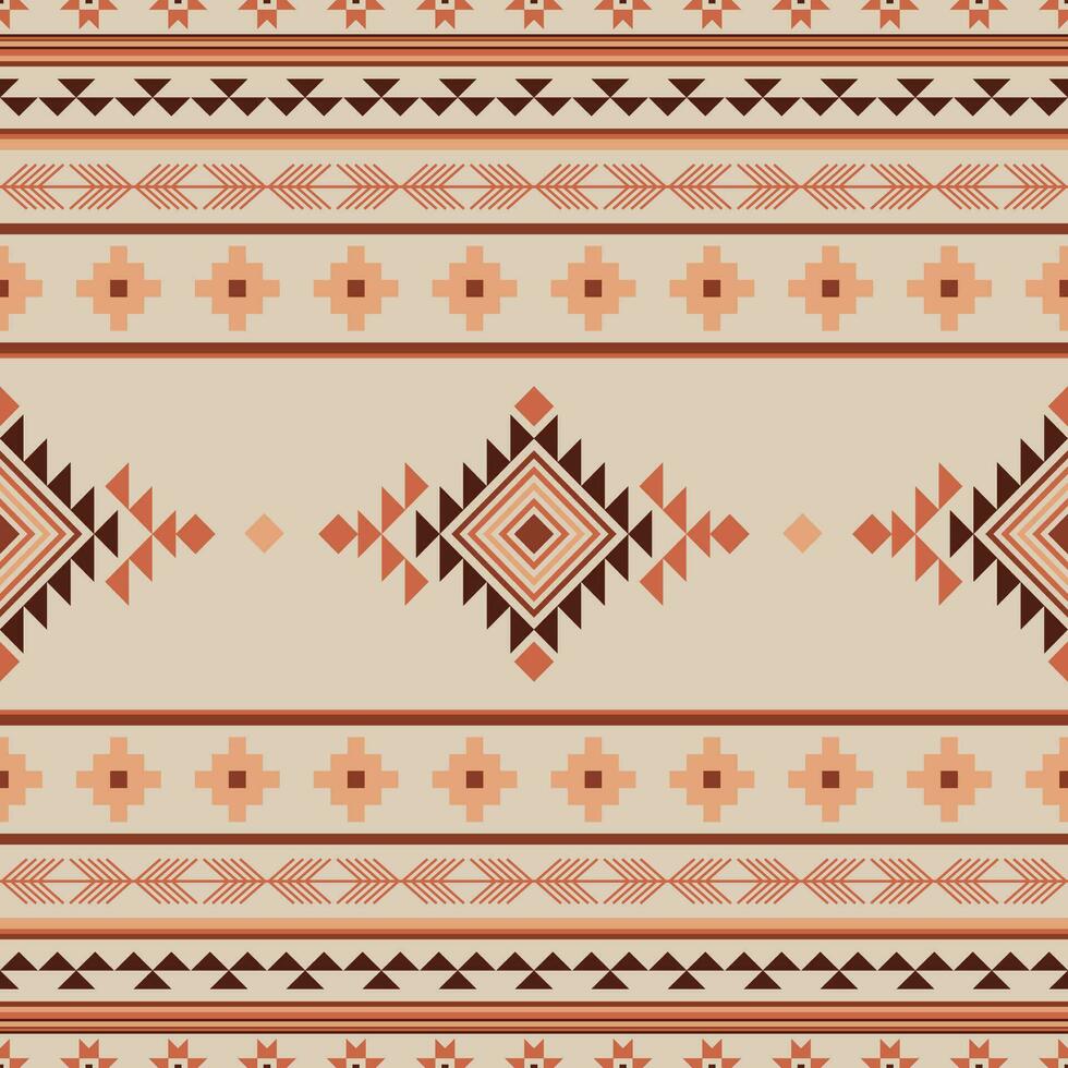 ethnisch aztekisch nahtlos Muster Stammes- navajo Mustergeometrisch Ornament Vektor Illustration im Boho Stil Teppich Textil- drucken Textur