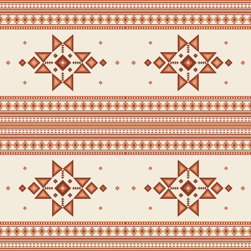 etnisk aztec sömlös mönster stam- navajo mönstergeometrisk prydnad vektor illustration i boho stil matta textil- skriva ut textur