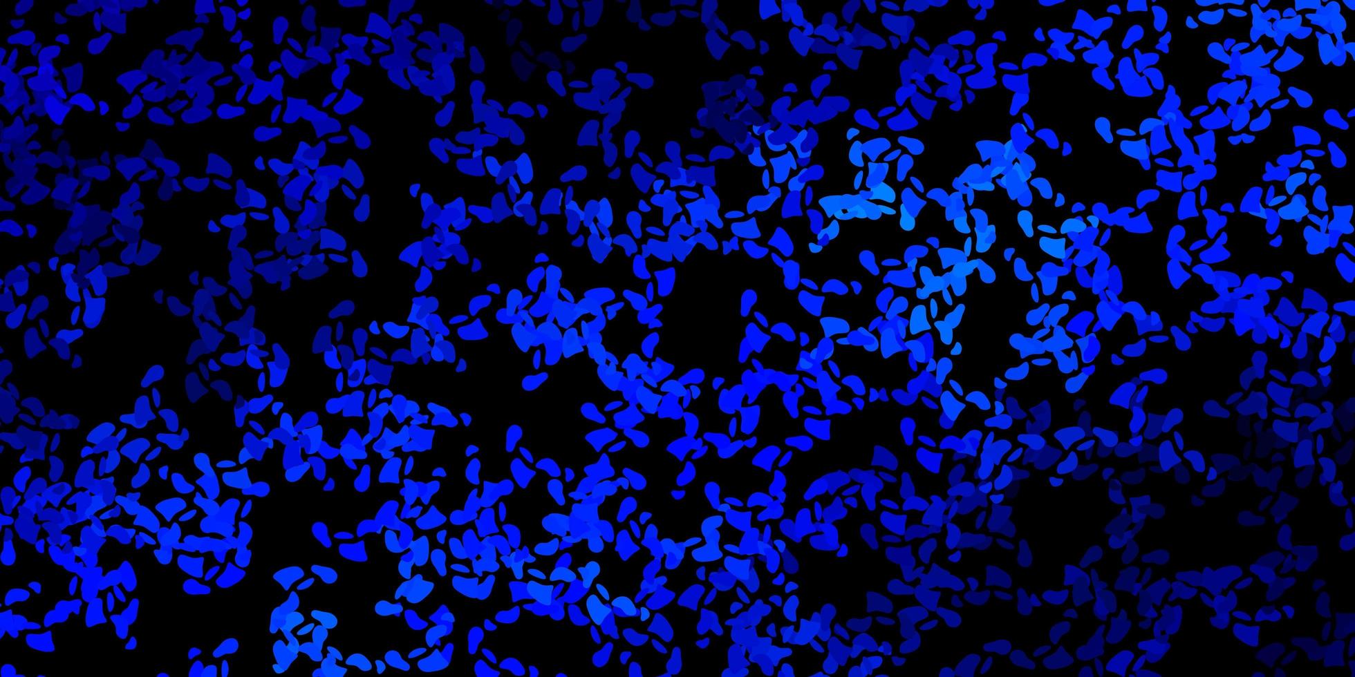dunkelblaue Vektorschablone mit abstrakten Formen. vektor