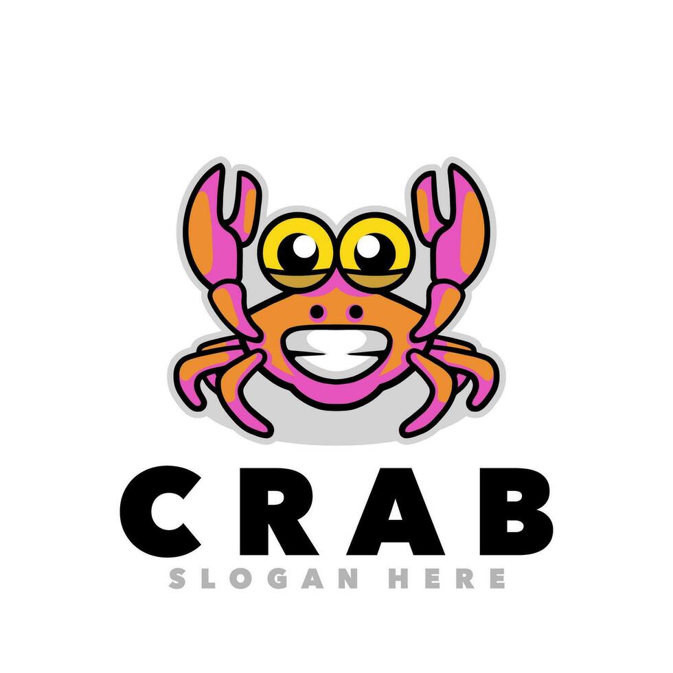 süß Krabbe Logo vektor