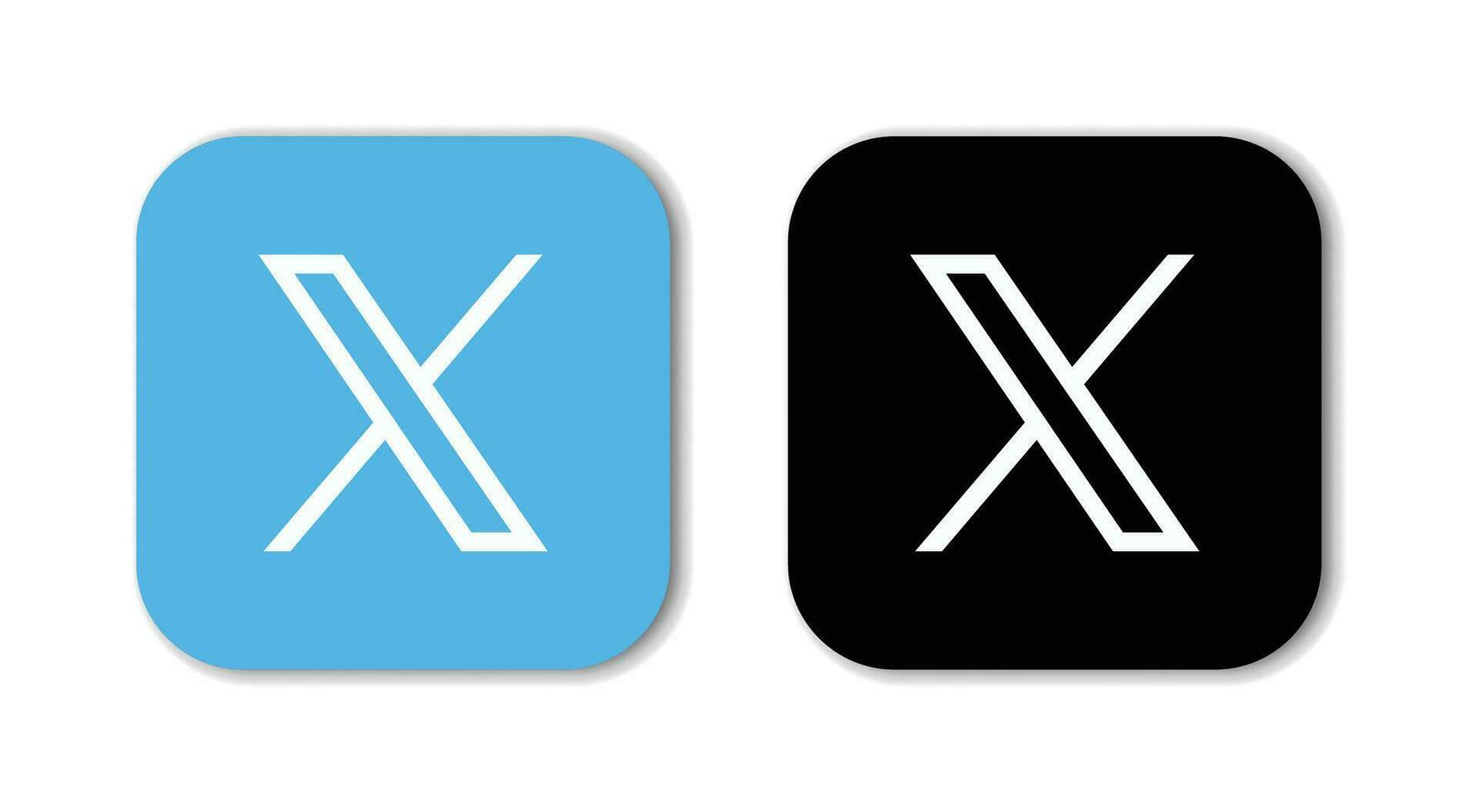 Twitter Neu Logo . Twitter Symbole. Neu Twitter Logo x 2023. Twitter Logo. x vektor