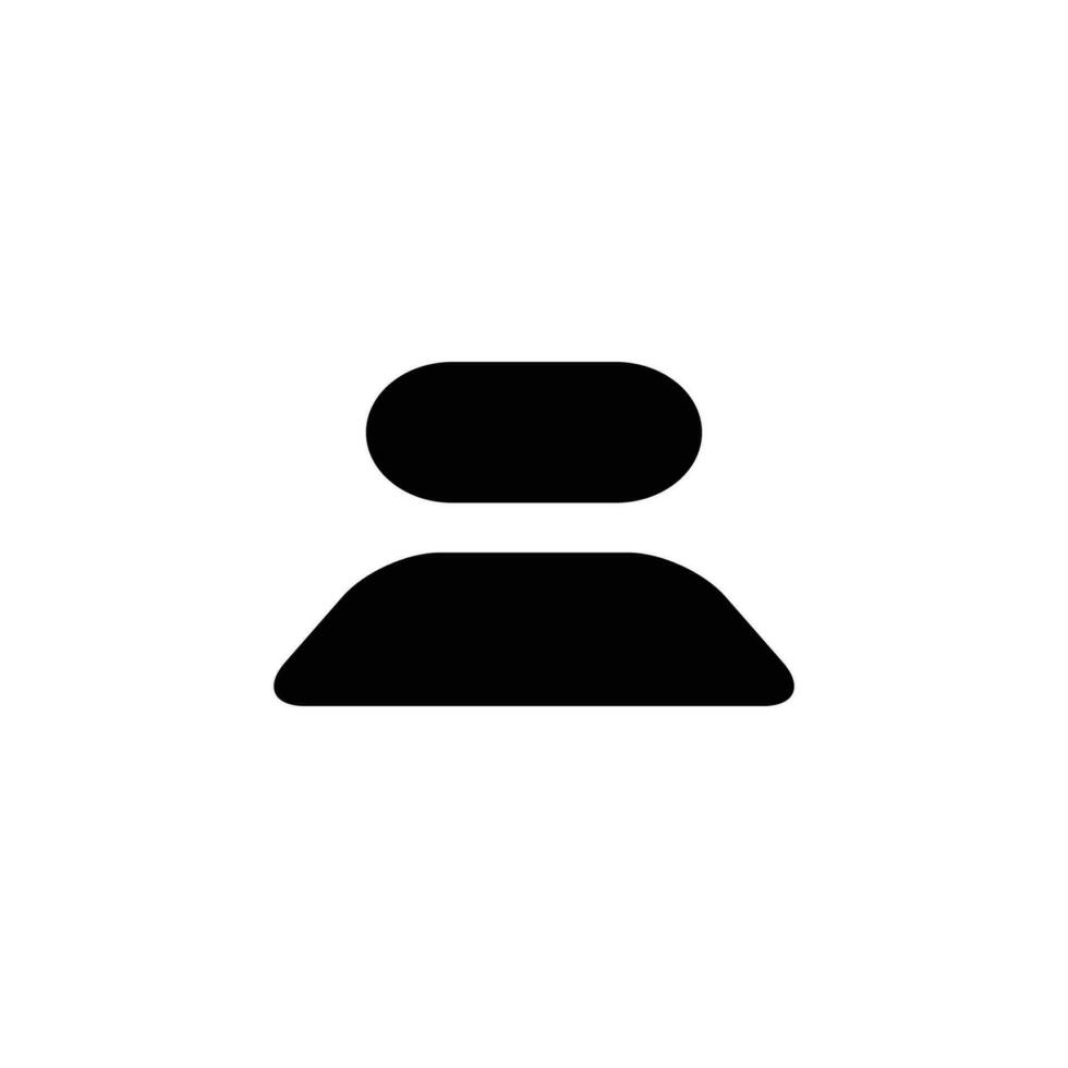 Benutzersymbol. einfaches Stilplakat Social Media Hintergrundsymbol. Designelement für das Logo der Benutzermarke. Benutzer-T-Shirt-Druck. Vektor für Aufkleber.