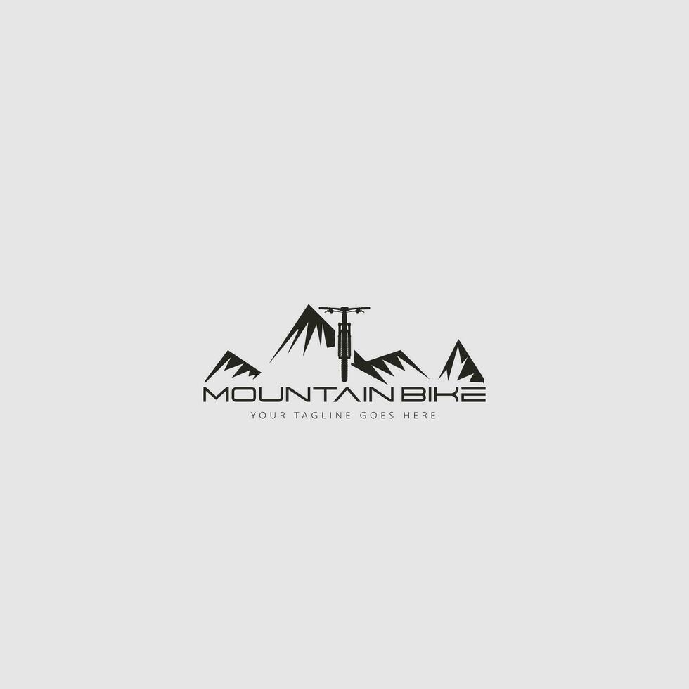 Mountainbike-Logo-Vektor vektor