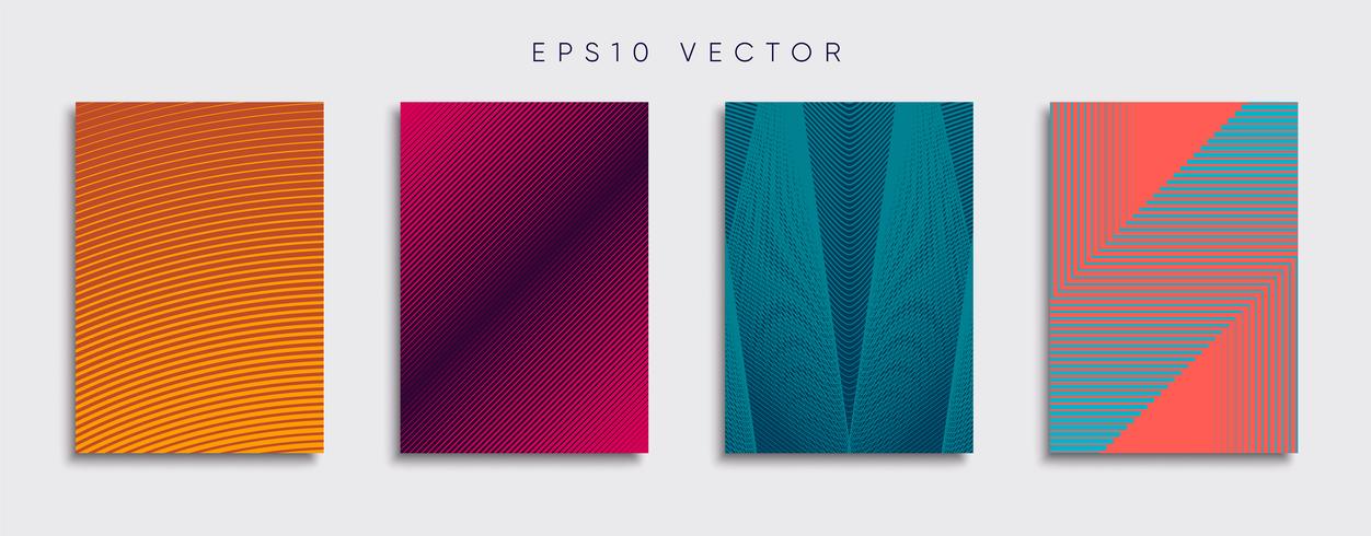 Minimale Vector-Cover-Designs. Zukünftige Plakatschablone. vektor