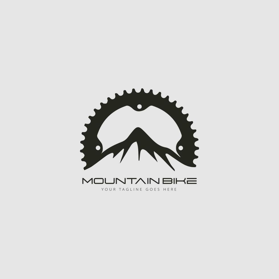 Mountainbike-Logo-Vektor vektor