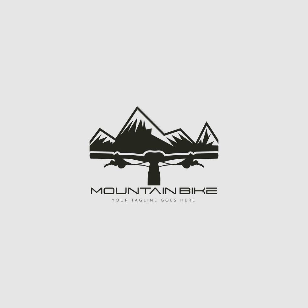 mountainbike logotyp vektor