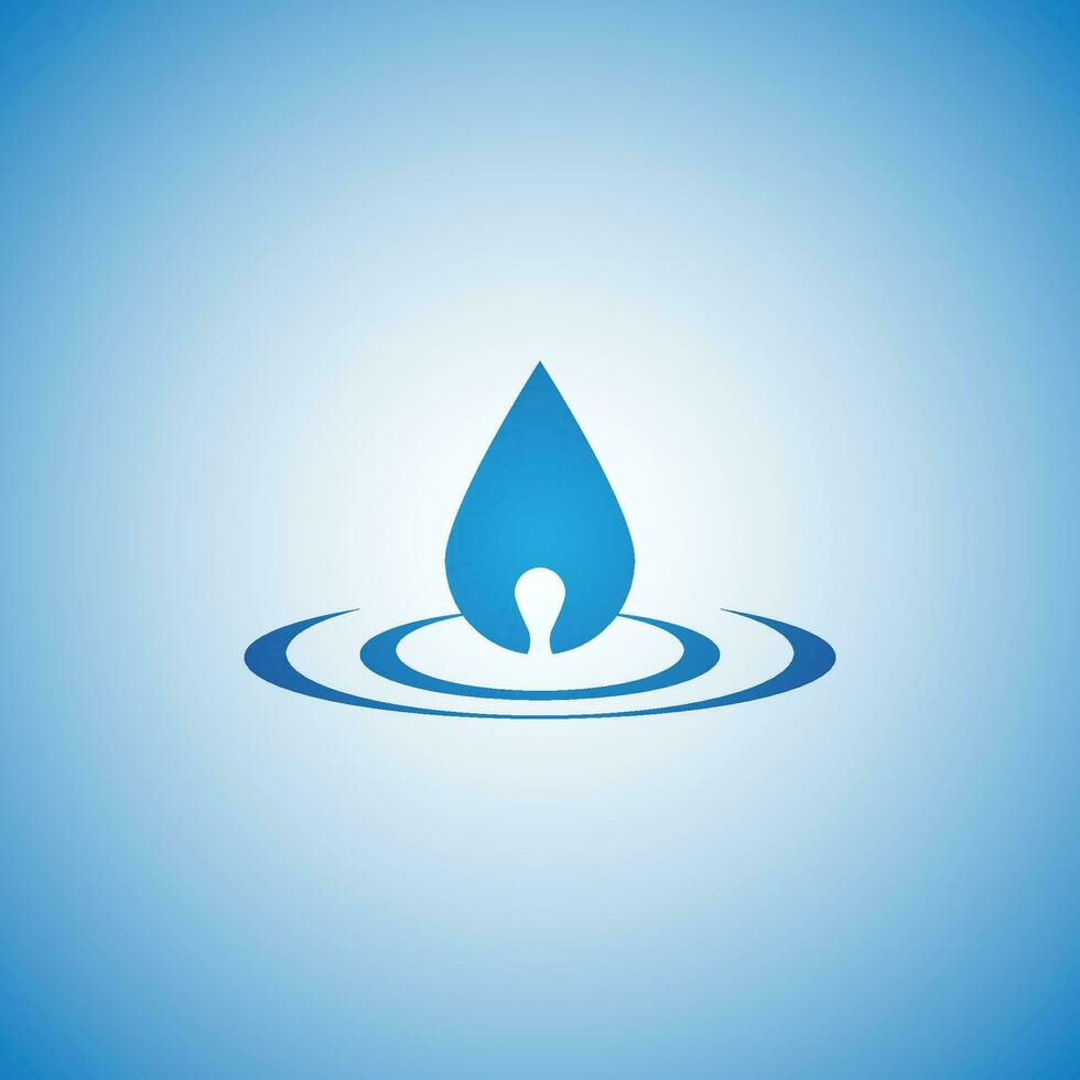 Wasser-Logo-Vektor vektor