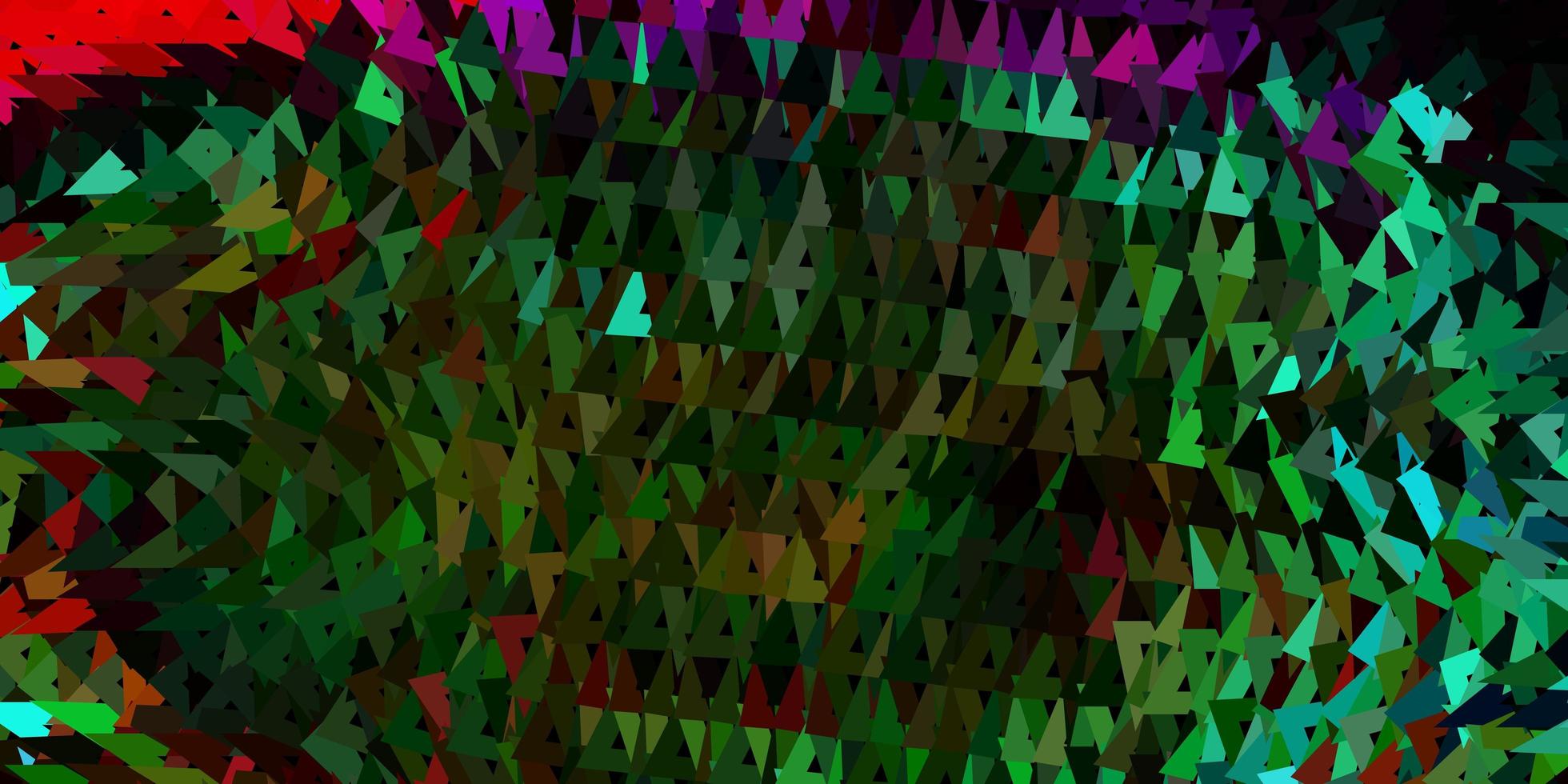 dunkle mehrfarbige Vektor-Poly-Dreieck-Textur. vektor