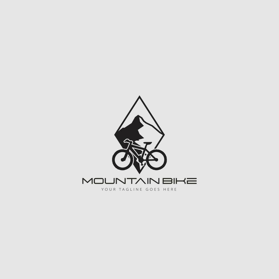 Mountainbike-Logo-Vektor vektor