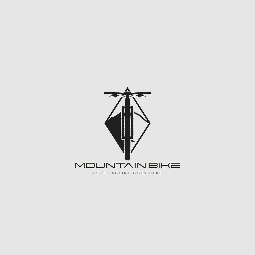 mountainbike logotyp vektor