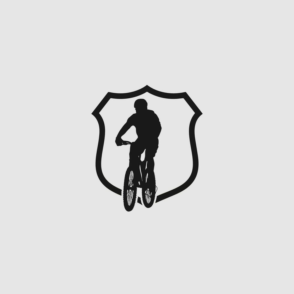 Mountainbike-Logo-Vektor vektor