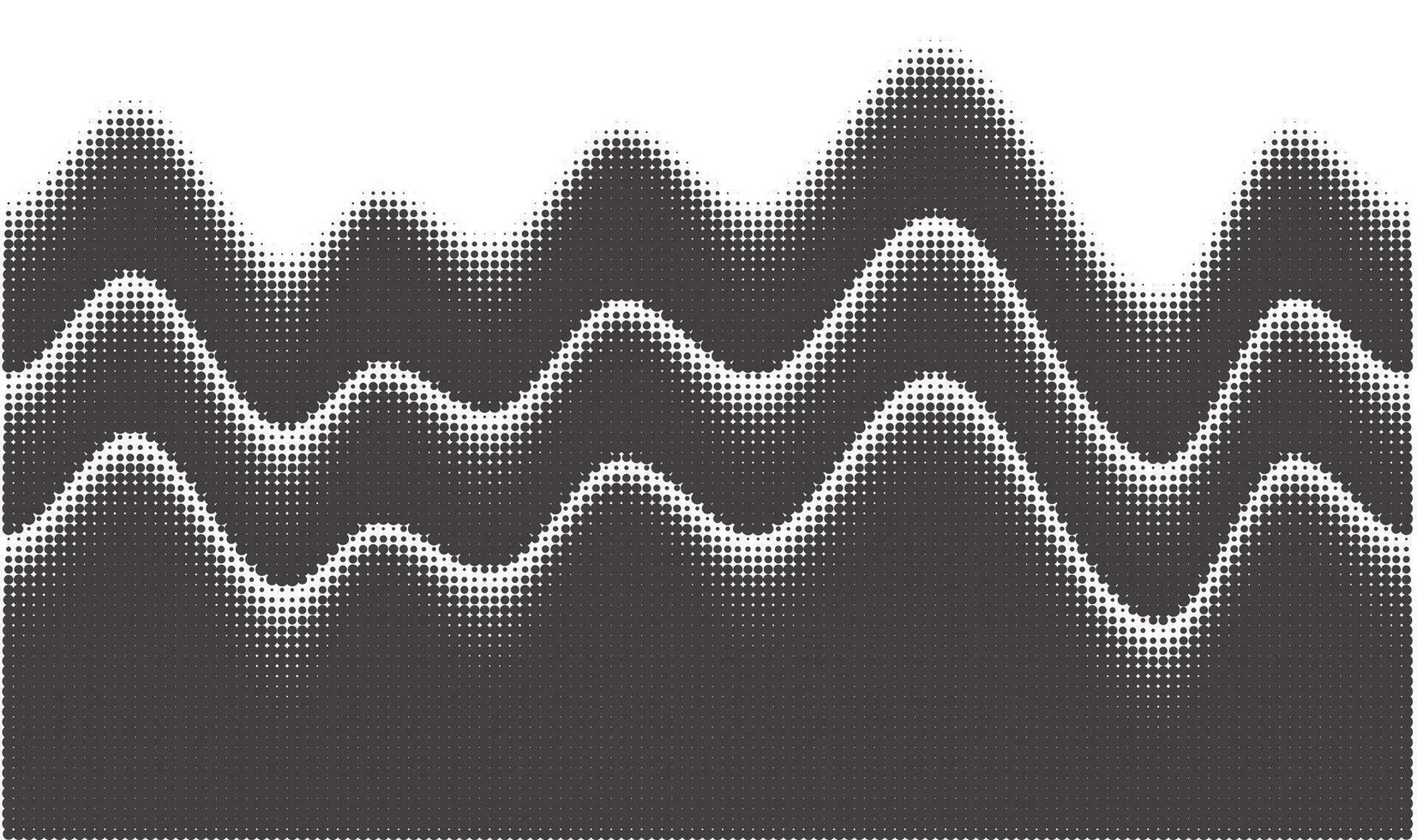 gepunktet Welle Hintergrund. Halbton abstrakt Vektor Gradient. Partikel fließen verblassen. texturiert Flüssigkeit Wirkung. dynamisch Design mit Punkte.