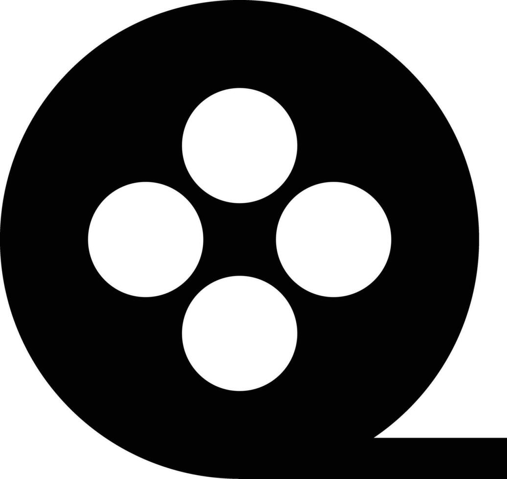 Film Symbol Vektor . Film Spule Symbol isoliert auf Weiß Hintergrund