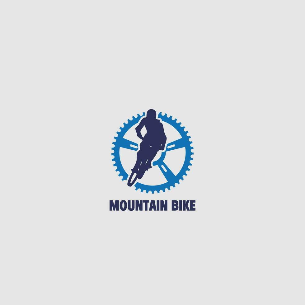 Mountainbike-Logo vektor