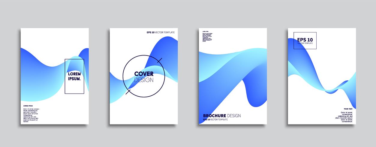 Minimale Vector-Cover-Designs. Zukünftige Plakatschablone. vektor