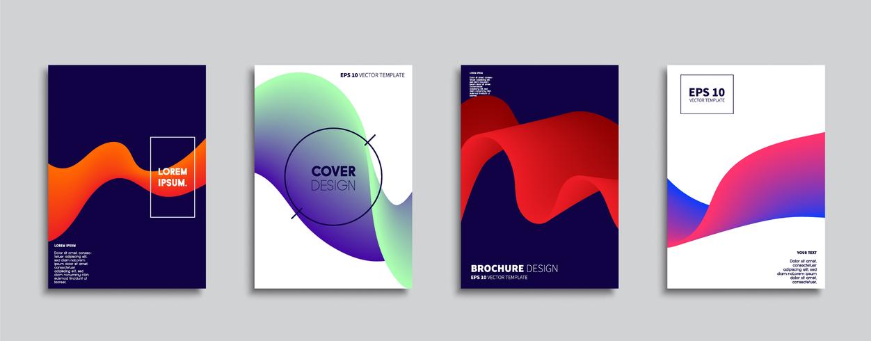 Minimale Vector-Cover-Designs. Zukünftige Plakatschablone. vektor