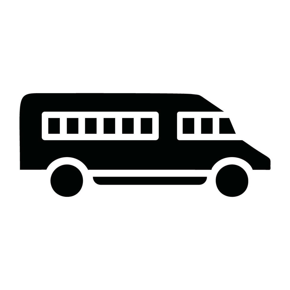 Bus Symbol Silhouette vektor