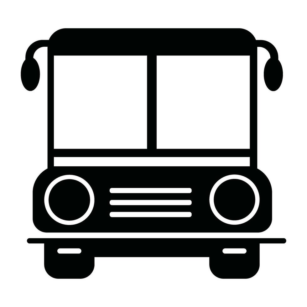 Bus Symbol Silhouette vektor