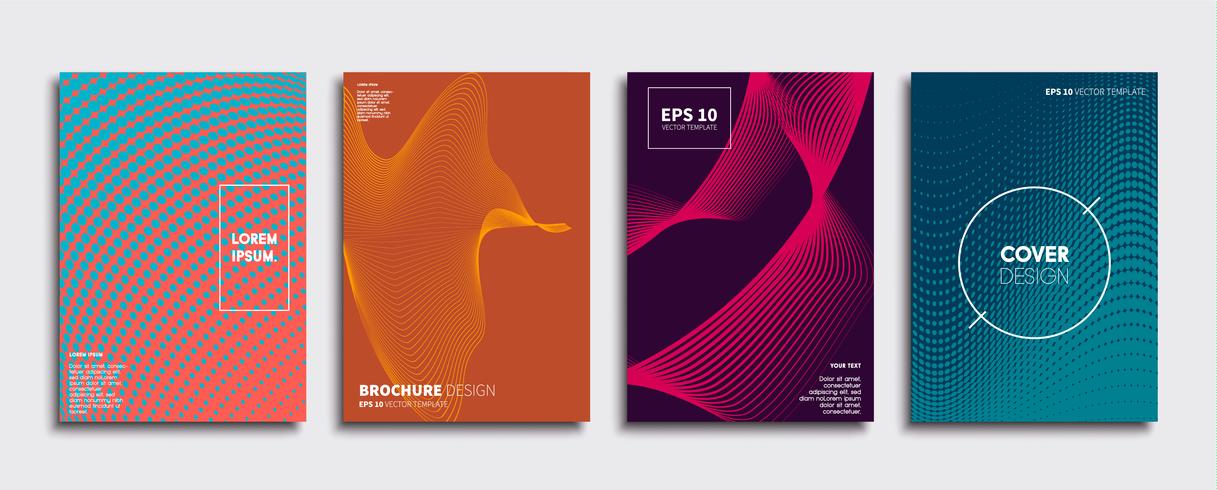 Minimale Vector-Cover-Designs. Zukünftige Plakatschablone. vektor