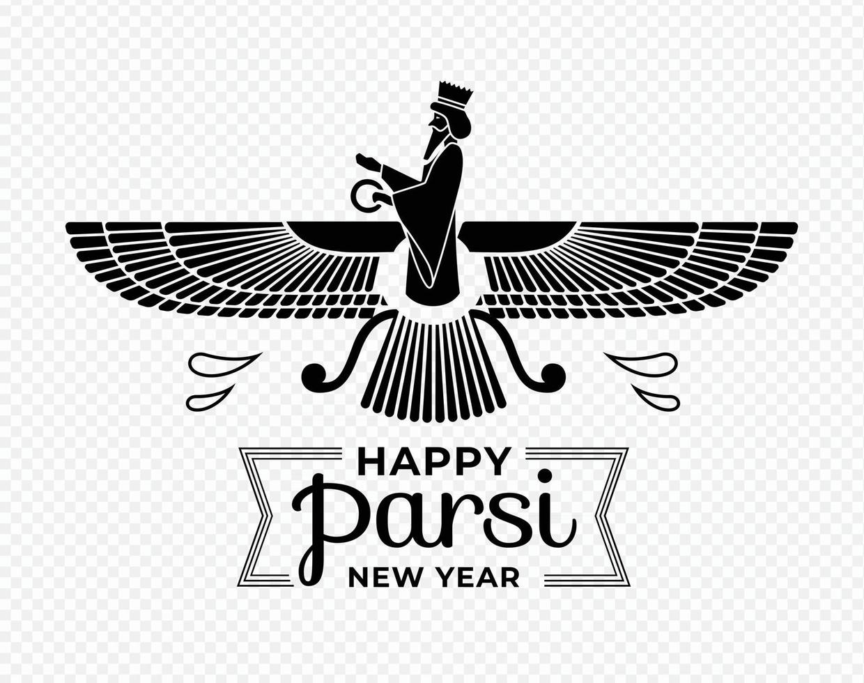 parsi neues jahr symbol vektor. zorostrische Symbolillustration. vektor