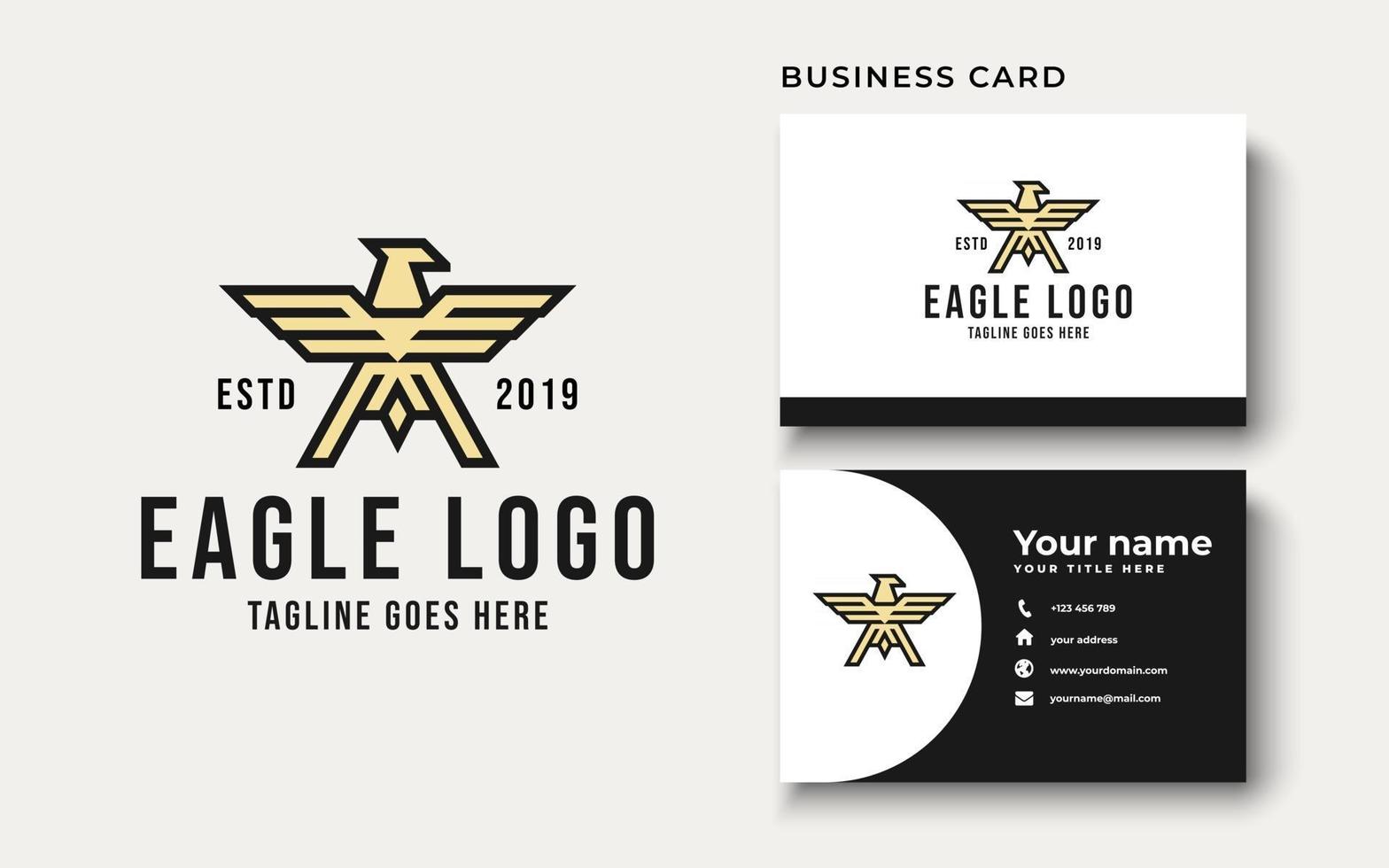 Inspiration für das Design des Adler-Logos vektor