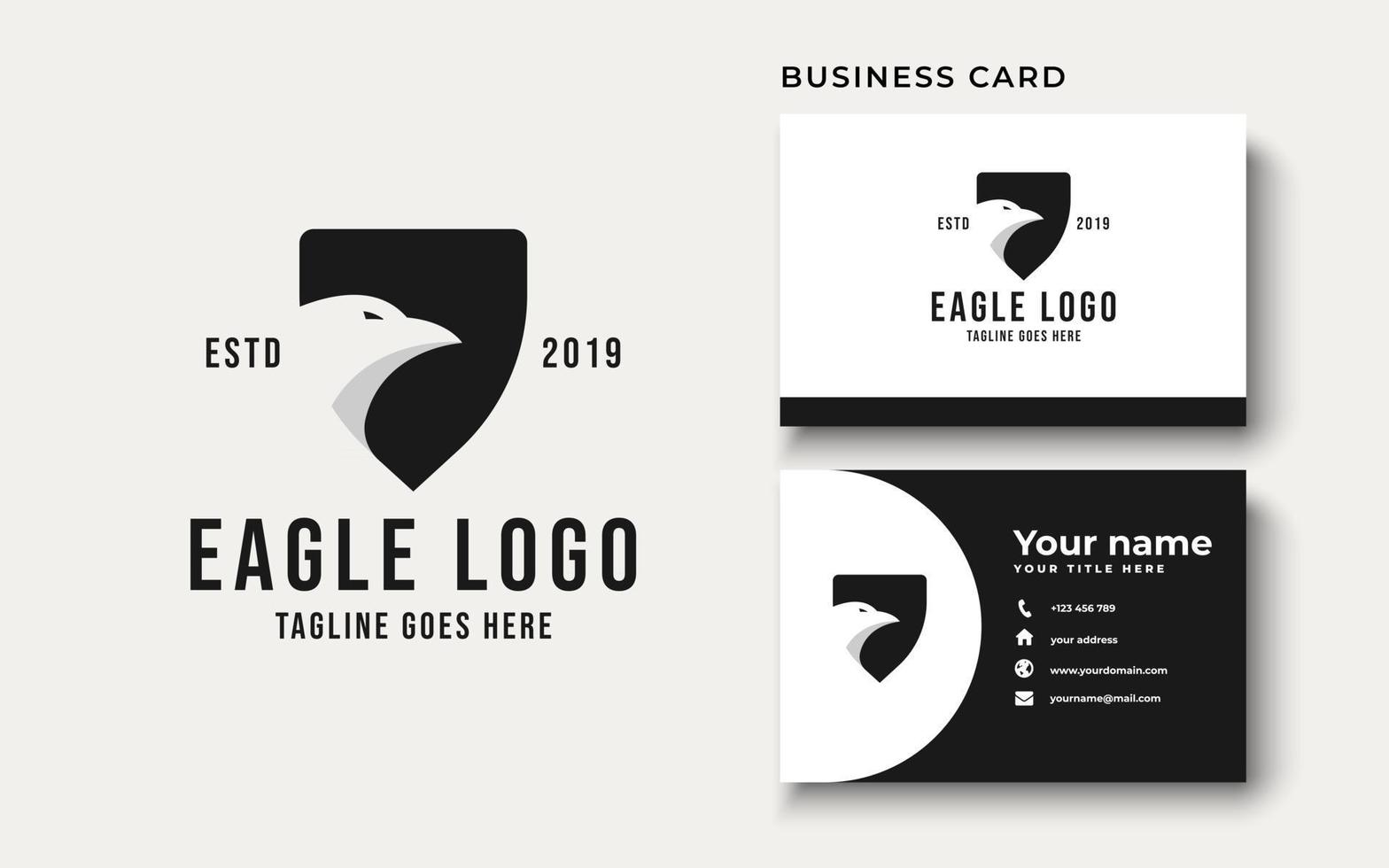 Inspiration für das Design des Adler-Logos vektor