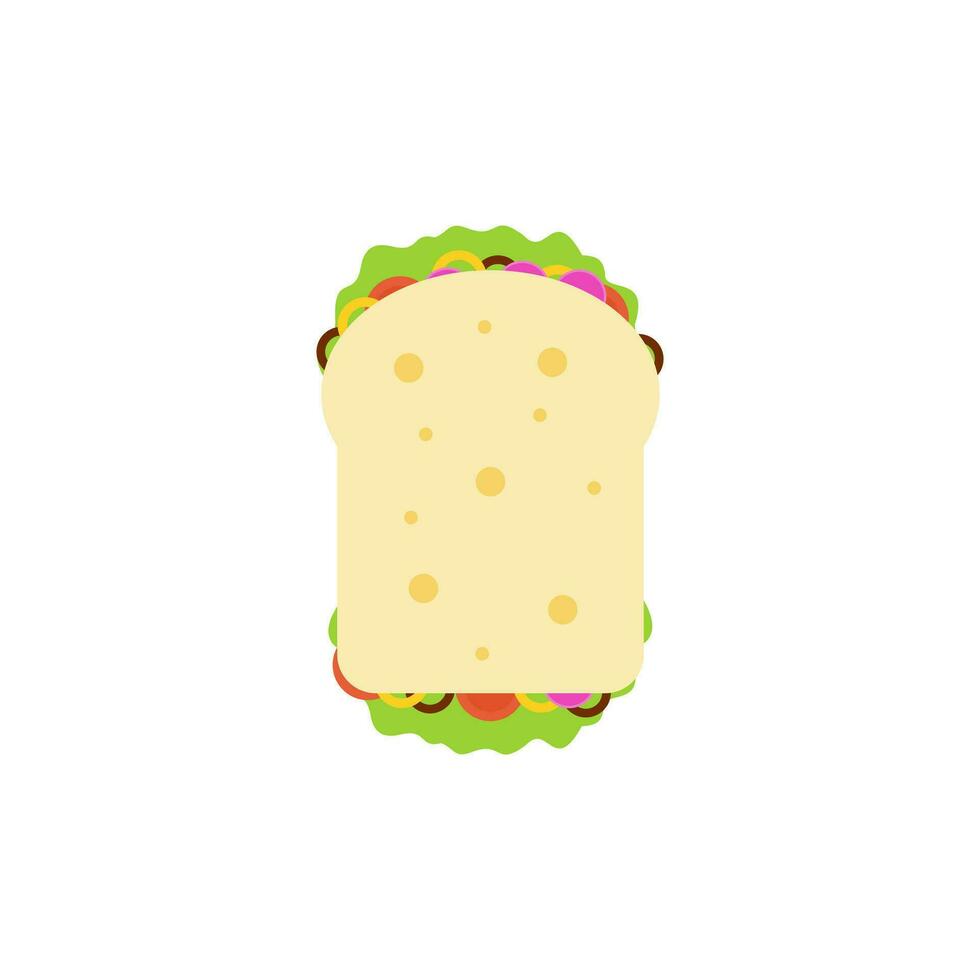 sandwich platt design vektorillustration vektor