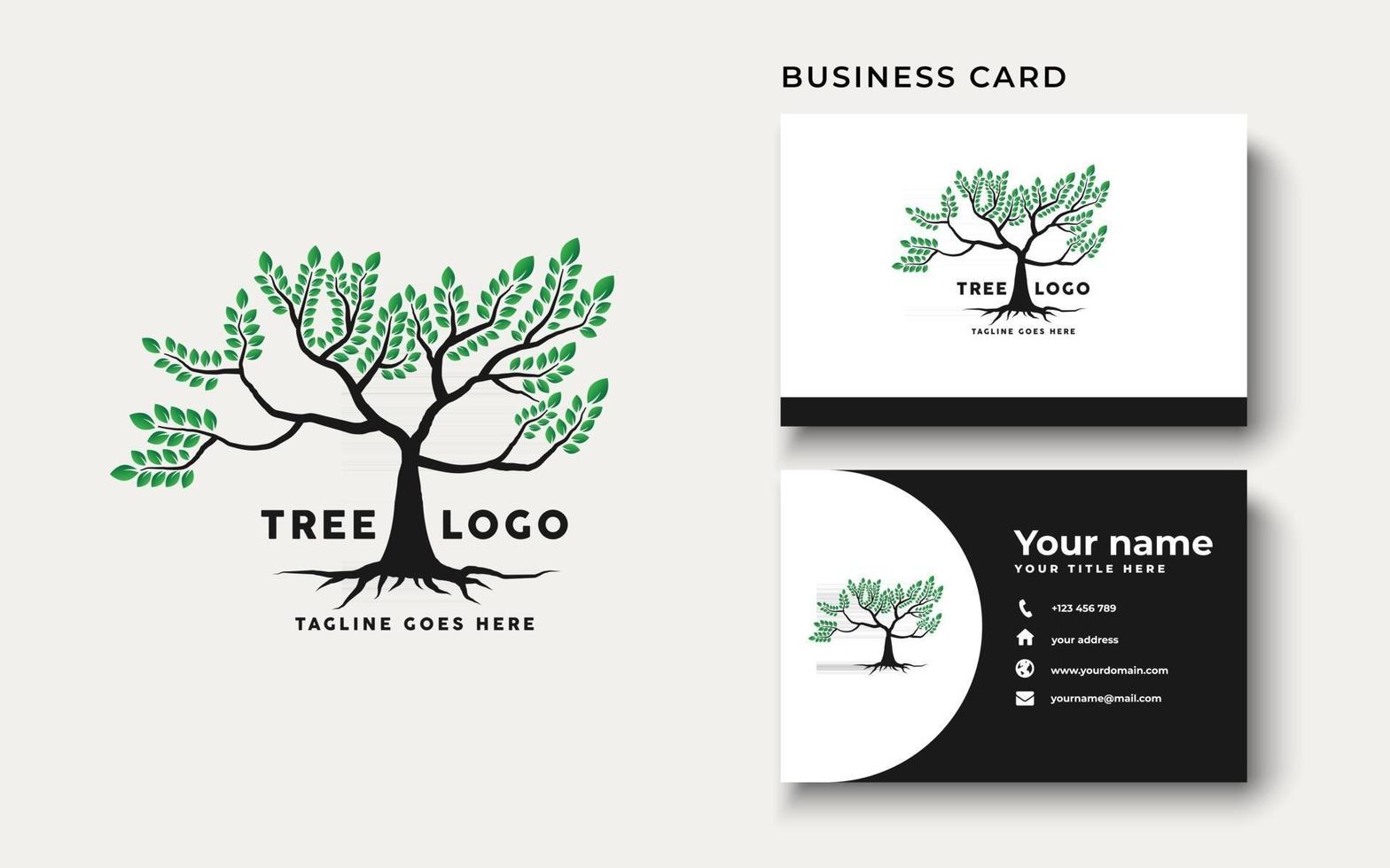 roten till trädets logotypdesign inspiration vektor