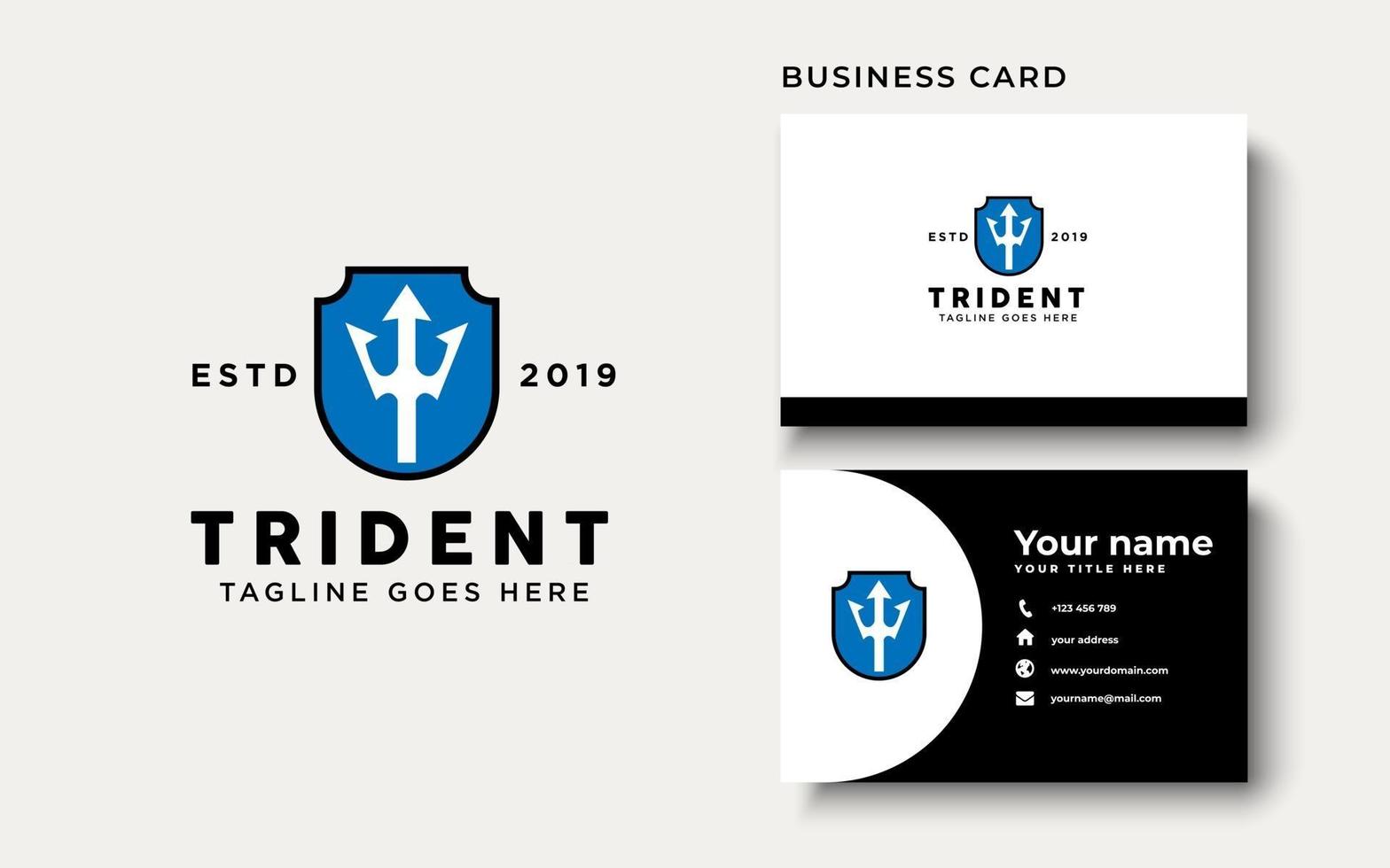 trident logo design inspiration vektor