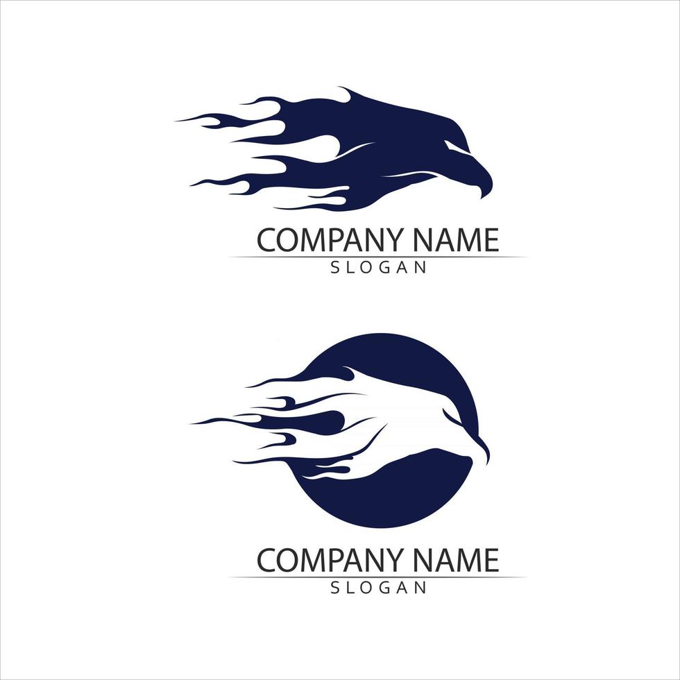 Falke Logo Vorlage Vektor Adler Logo Kopf Tier Vektor