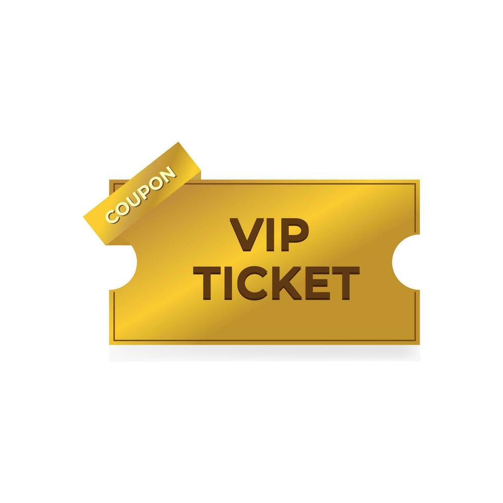 vip Fahrkarte Coupon Vektor Illustration