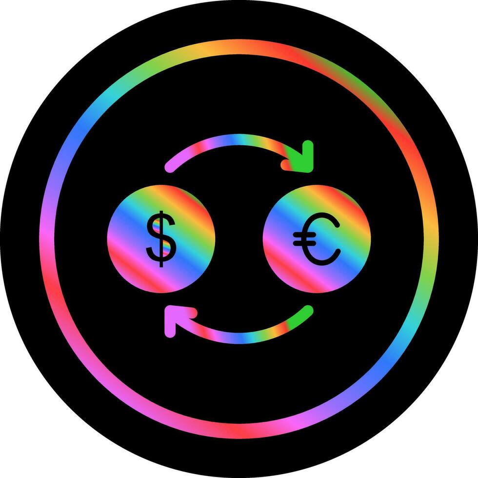 Dollar-Euro-Vektor-Symbol vektor