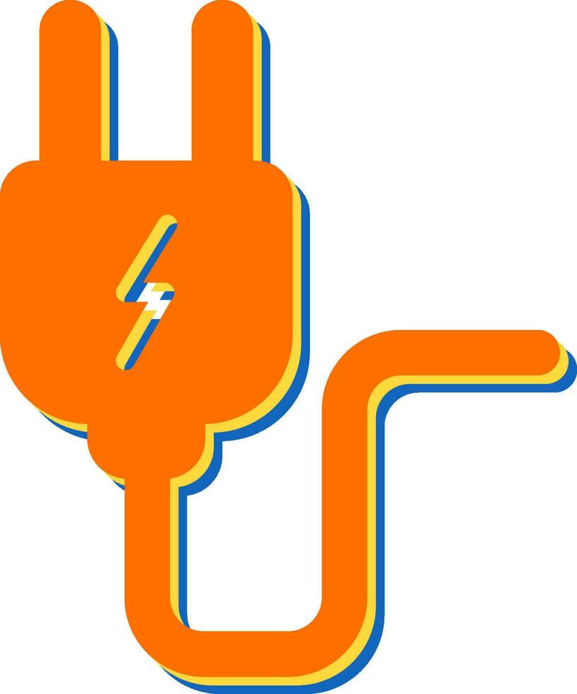 kraft kabel- vektor ikon