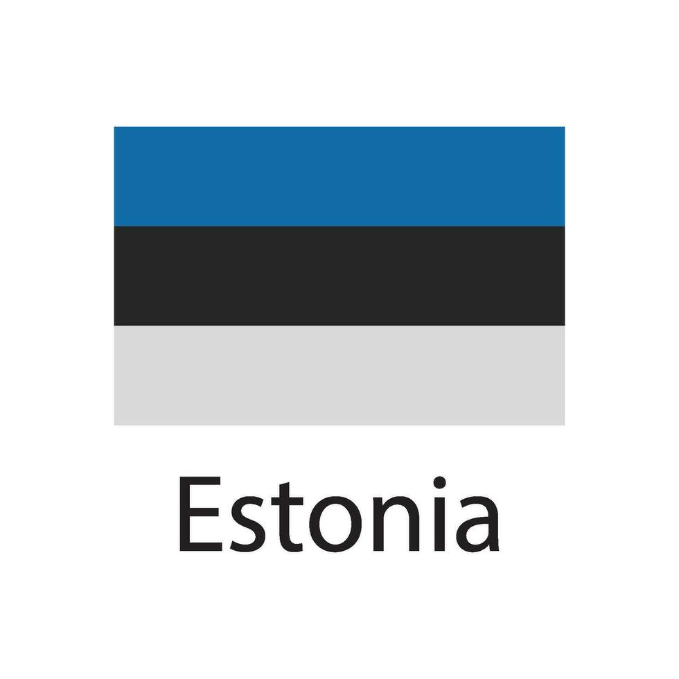 Estland Flagge Symbol Vektor