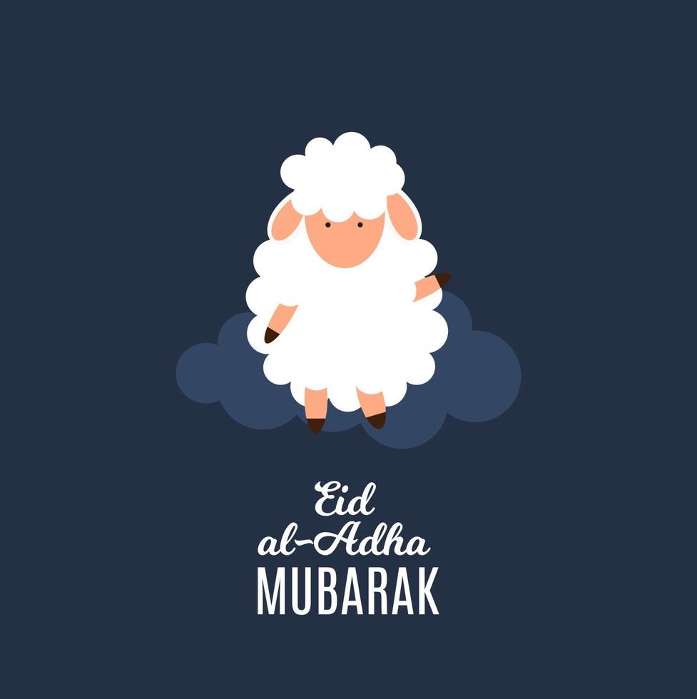 eid al-adha, kurban bayrami muslimisches opferfest. Vektor-Illustrator vektor