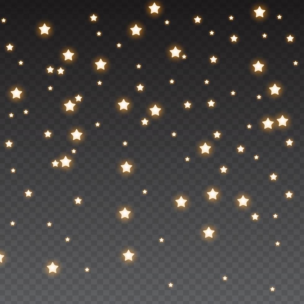 glitter gnistrar på transparent bakgrund. vektor illustration