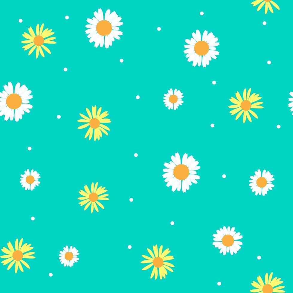 Sommer abstrakte nahtlose Muster Hintergrund mit Blumen. Vektor-Illustration vektor