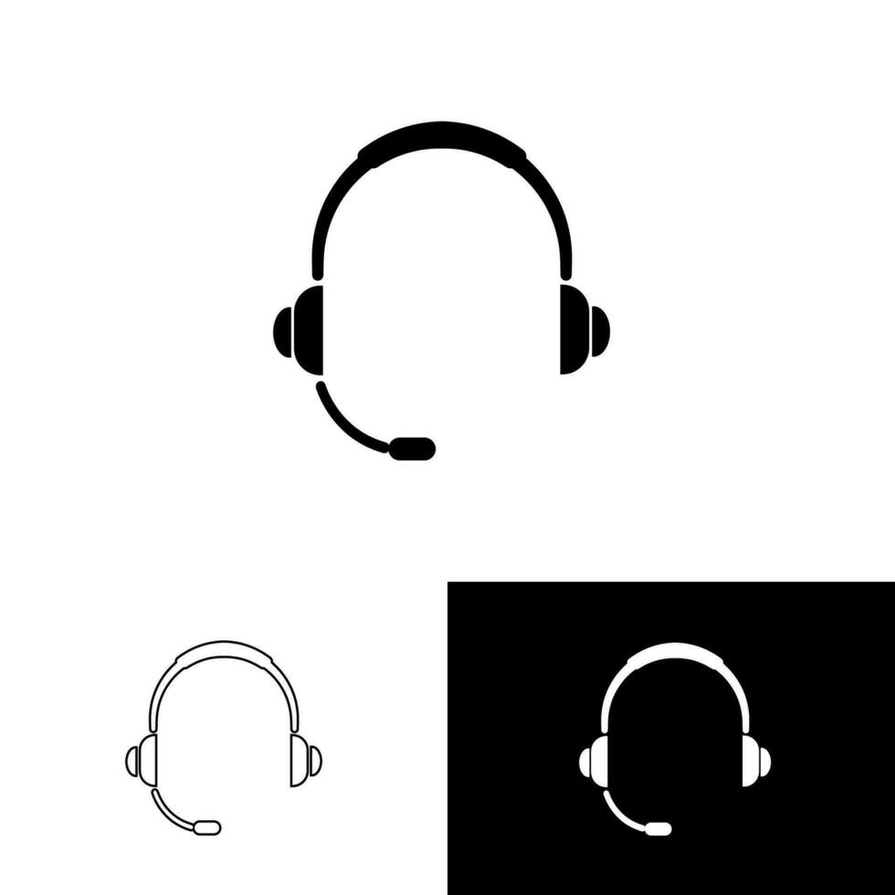 Headset Symbol, Headset Logo. Vektor Illustration Logo Vorlage zum viele Zweck. isoliert auf Weiß Hintergrund