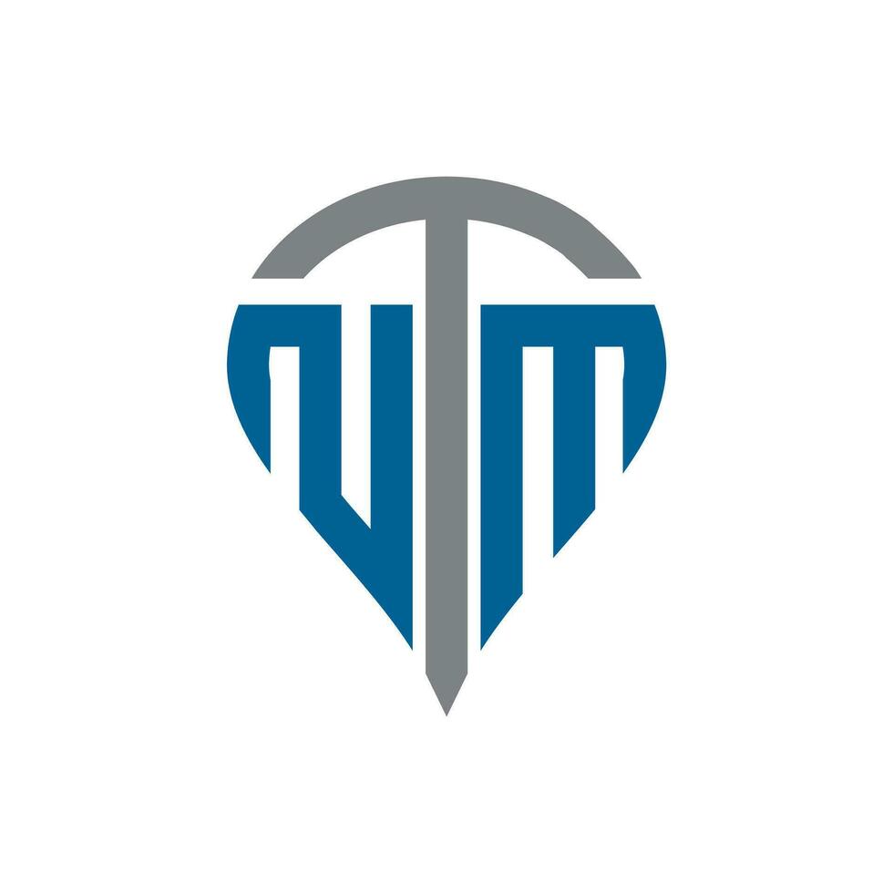 ntm Brief Logo Design. ntm kreativ Monogramm Initialen Brief Logo Konzept. ntm einzigartig modern eben abstrakt Vektor Brief Logo Design.