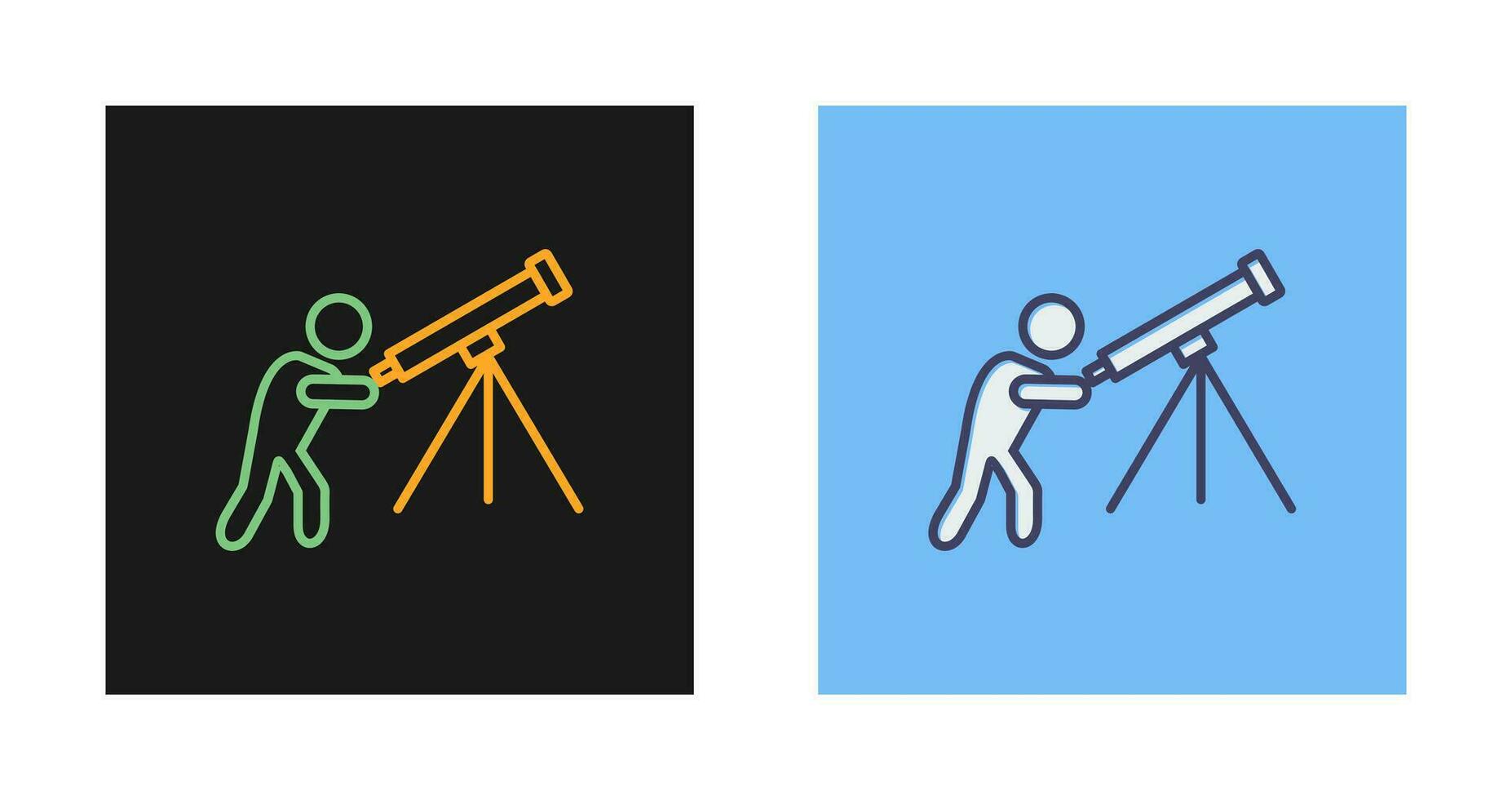 justeras teleskop vektor ikon