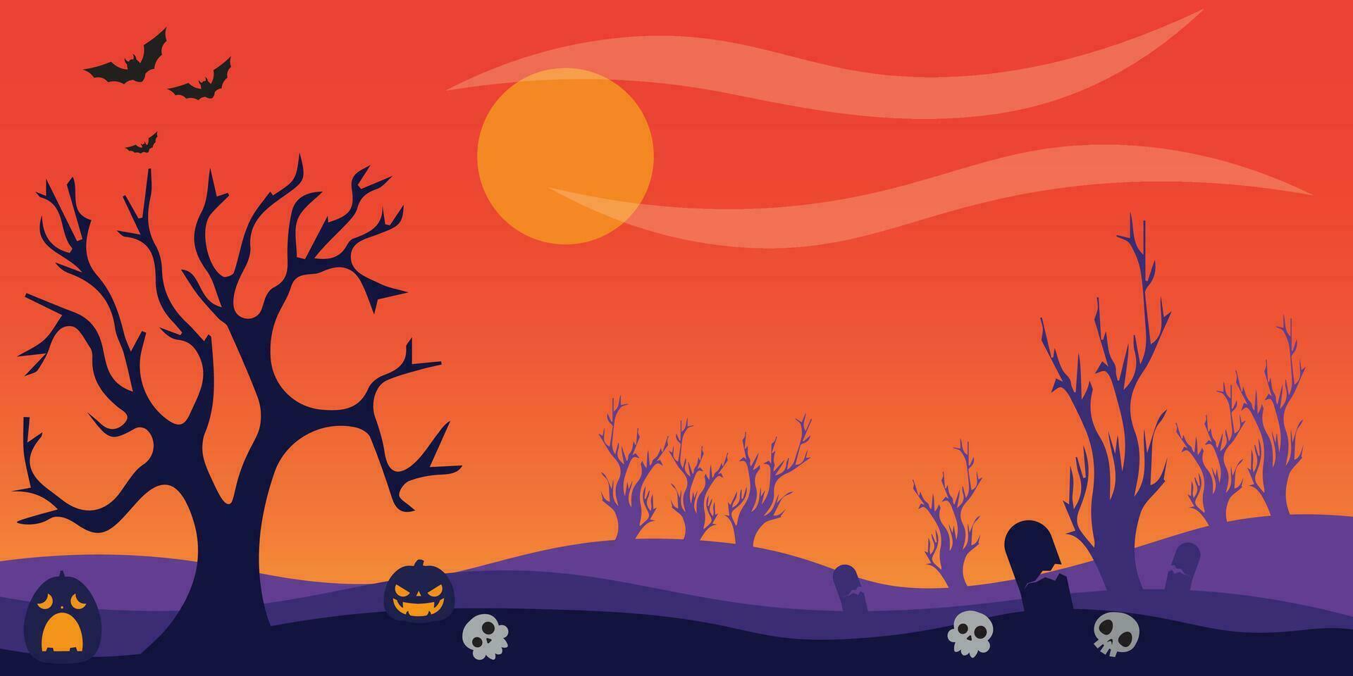 vektor bakgrund design med halloween tema