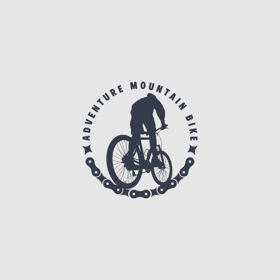 Mountainbike-Logo vektor