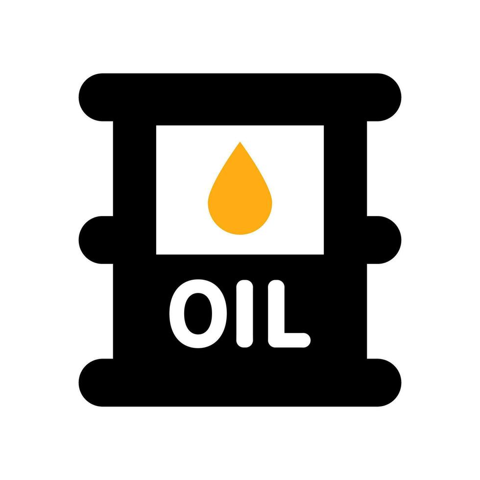 Öl Trommel Symbol. Öl und Kerosin. roh Öl. Vektor. vektor