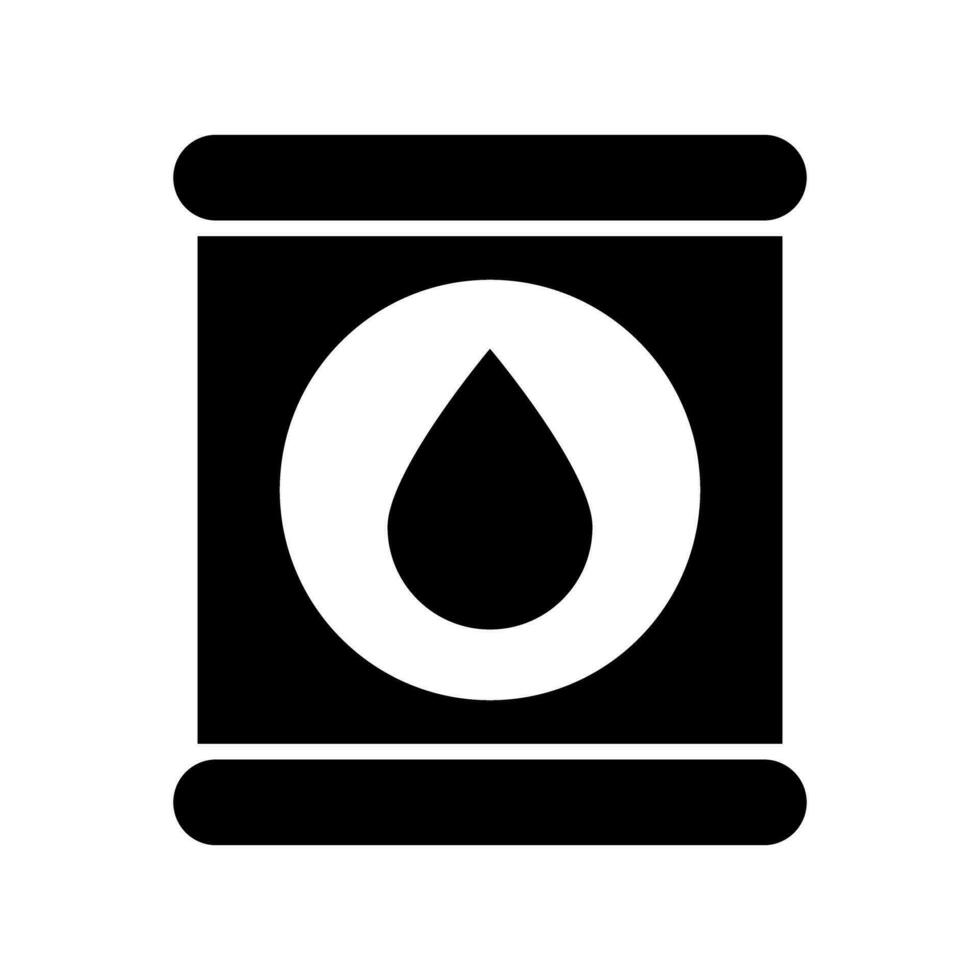 Öl Schlagzeug Symbol. roh Öl Lagerung. Vektor. vektor