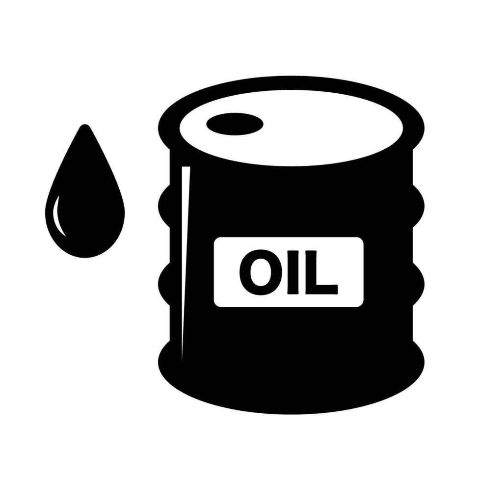 Treibstoff Lager Trommel Symbol. roh Öl oder Petroleum Lagerung. Vektor. vektor